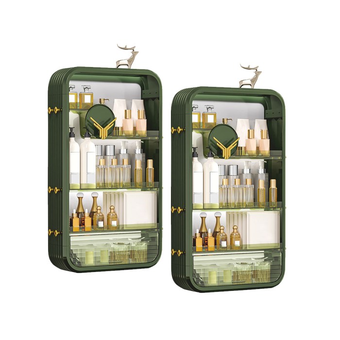 SOGA 2X Green Multi Tier Cosmetic Storage Rack