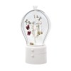 SOGA White 360 Degree Rotating LED Light 2 Layered Jewelry Storage Box Waterproof Dustproof Accessories Organiser SOGA White 360 Degree Rotating LED Light