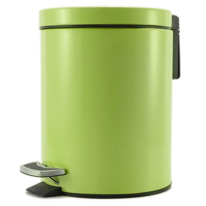SOGA Foot Pedal Stainless Steel Rubbish Recycling Garbage Waste Trash Bin Round 7L Green SOGA Foot Pedal Stainless Steel Rubbish Recycling Garbage Waste Trash Bin Round 7L Green