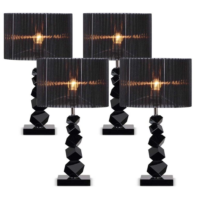 SOGA 4X 55cm Black Table Lamp with Dark Shade LED Desk Lamp SOGA 4X 55cm Black Table Lamp with Dark Shade LED Desk Lamp