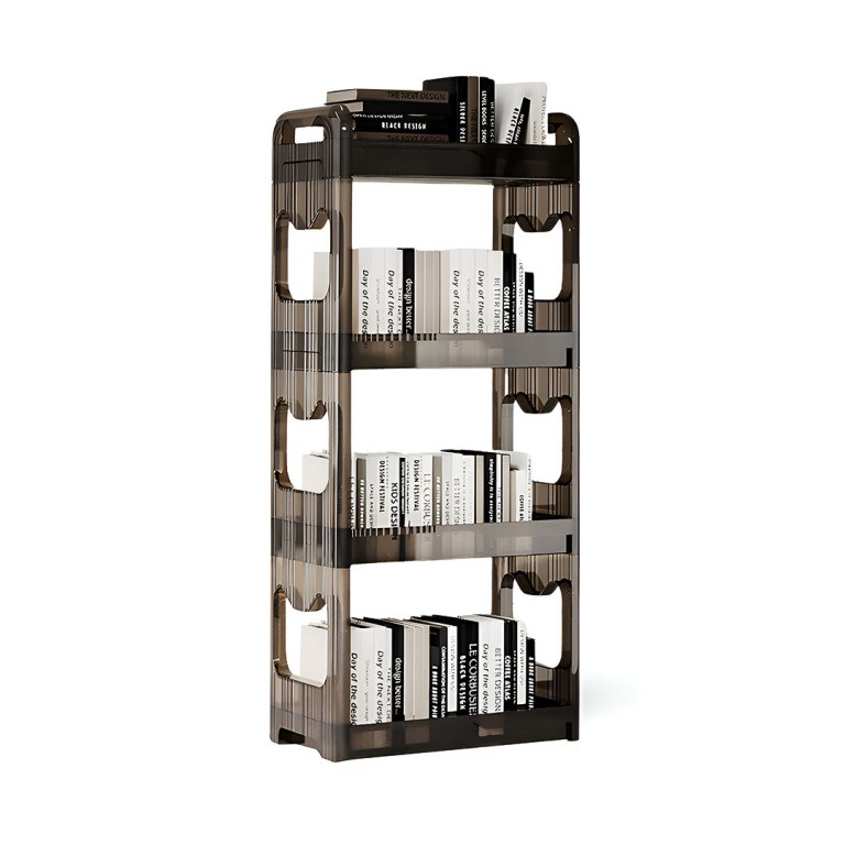 SOGA 38x24cm Black 3 Tier Bookshelf & Cosmetic Storage Organizer Trolley Rack SOGA 38x24cm Black 3 Tier Bookshelf