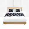 SOGA 1.5m Bed Light Luxury Black Zebra Vintage Bed Scarf Runner Bedding Tail Pad Flag For Home Hotel Set of 3 SOGA 1.5m Bedding Tail Pad Flag For Home Hotel Set of 3