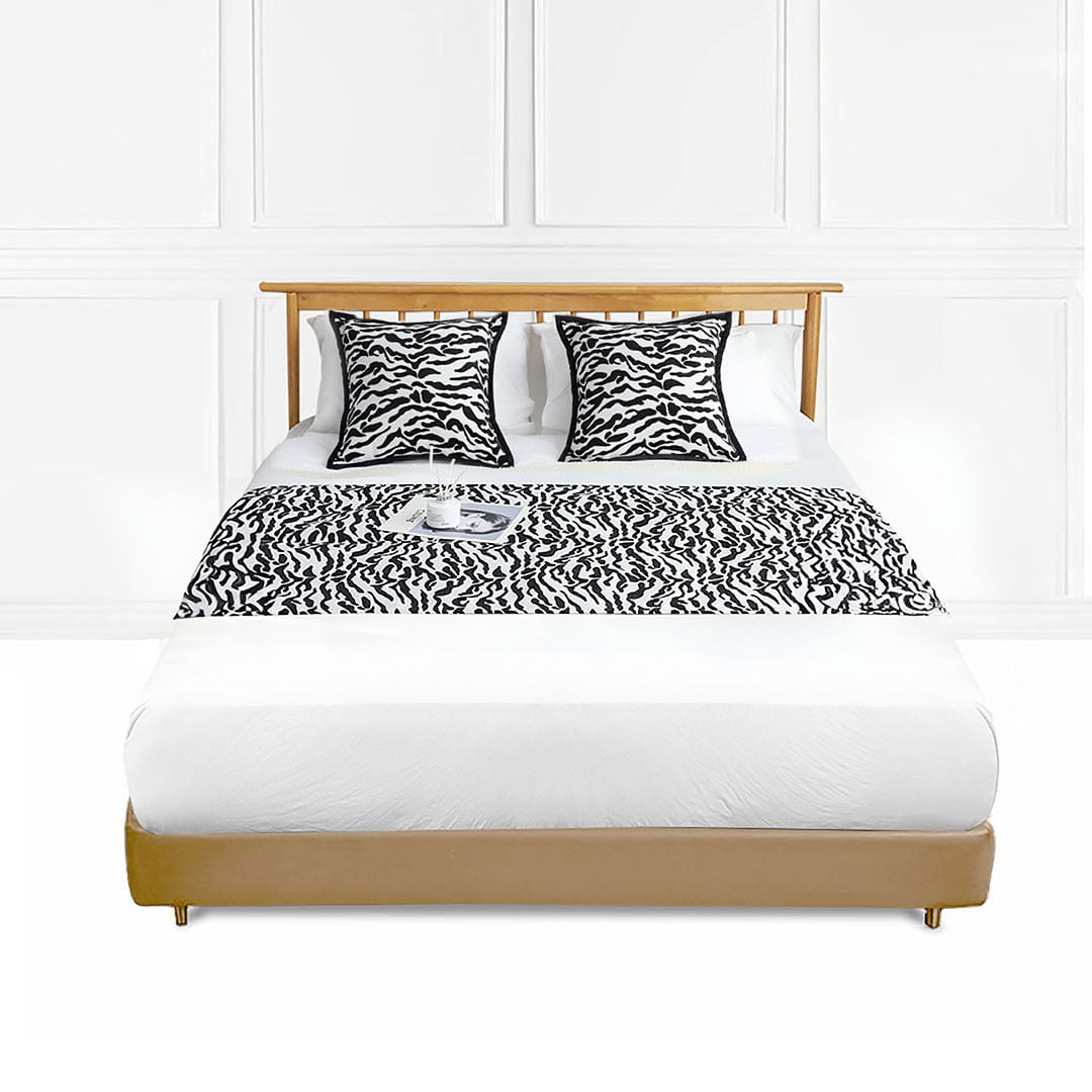 SOGA 1.8m Bed Light Bedding Tail Pad Flag For Home Hotel Set of 3