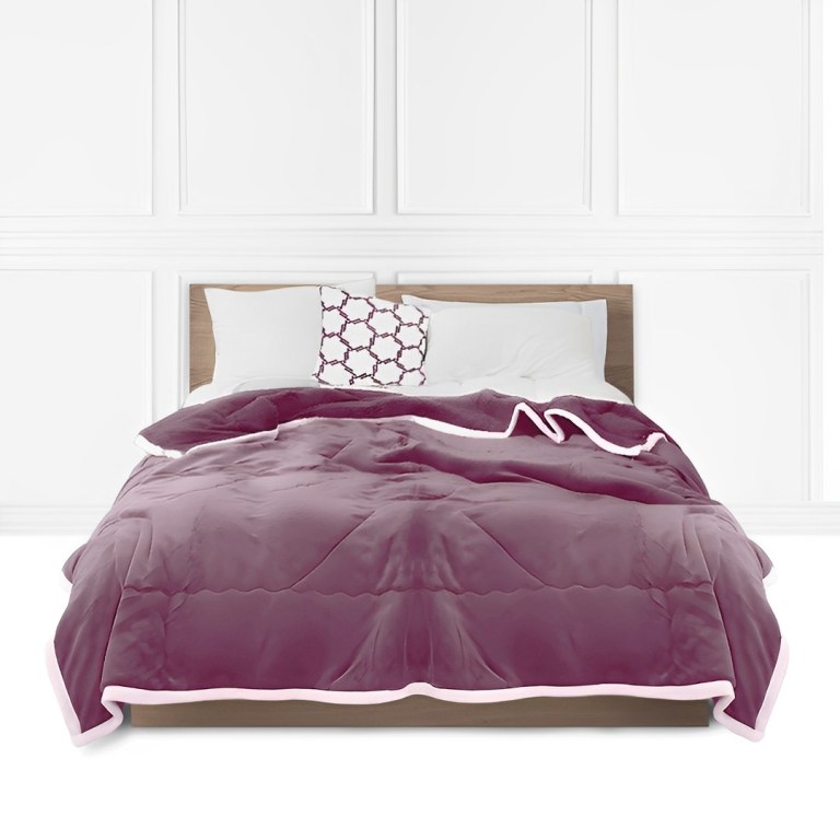 SOGA Light Purple Throw Blanket
