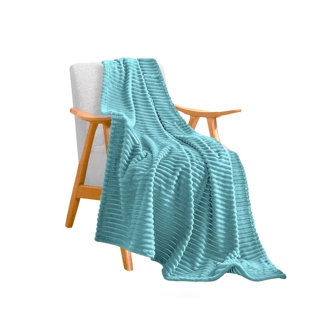 SOGA Sky Blue Throw Blanket