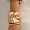 DIAZI Exaggerated Punk Irregular Wide Cuff Bangle