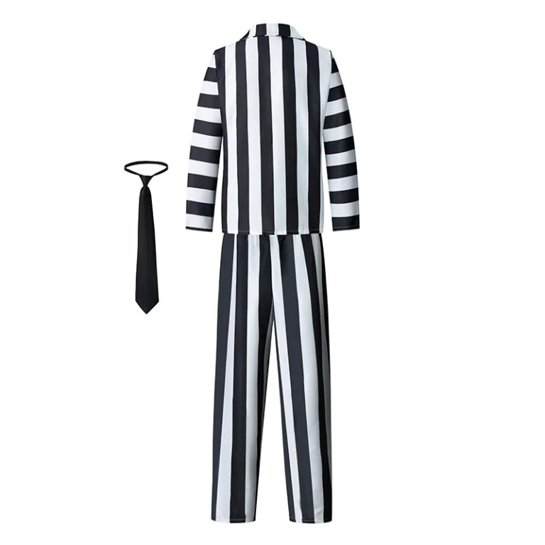 adult beetle juice beetle juice black and white costume Adult Beetle Juice Beetle Juice Black and White Costume 2