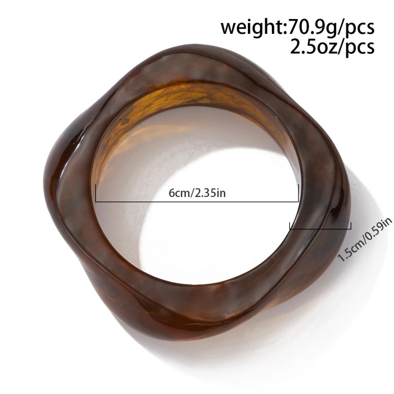 ingemark boho acrylic resin chunky bangles Ingemark Boho Acrylic Resin Chunky Bangles 3