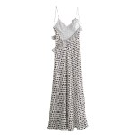 must have polka dot ruffle dress woman flower slip maxi dresses for women satin backless long dress women summer party dresses woman Must Have Polka Dot Ruffle Dress - Woman Flower Slip Maxi Dresses for Women Satin Backless Long Dress Women Summer Party Dresses Woman 1