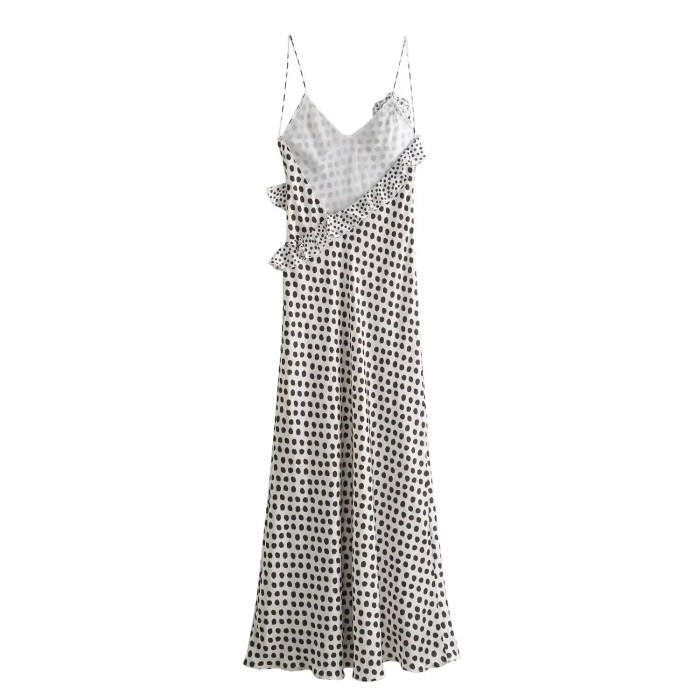 must have polka dot ruffle dress woman flower slip maxi dresses for women satin backless long dress women summer party dresses woman Must Have Polka Dot Ruffle Dress - Woman Flower Slip Maxi Dresses for Women Satin Backless Long Dress Women Summer Party Dresses Woman 1