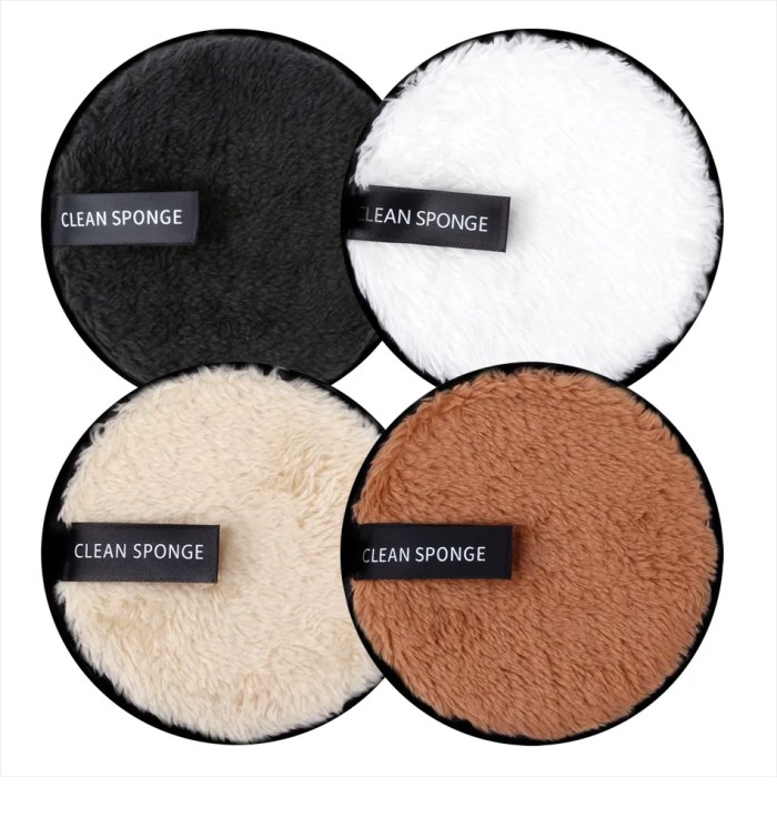 4pcs reusable makeup remover wipes cotton pads 4Pcs Reusable Makeup Remover Wipes Cotton Pads