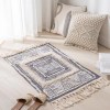 Boho Woven Cotton Rug with Tassel, (90cm X 60cm)' 6