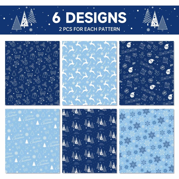 12pcs snowflake christmas tree christmas wrapping paper 12pcs Snowflake Christmas Tree Christmas Wrapping Paper 6