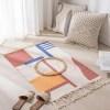 Boho Woven Cotton Rug with Tassel, (90cm X 60cm)'