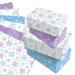 12pcs snowflake christmas wrapping paper 12pcs Snowflake Christmas Wrapping Paper 6