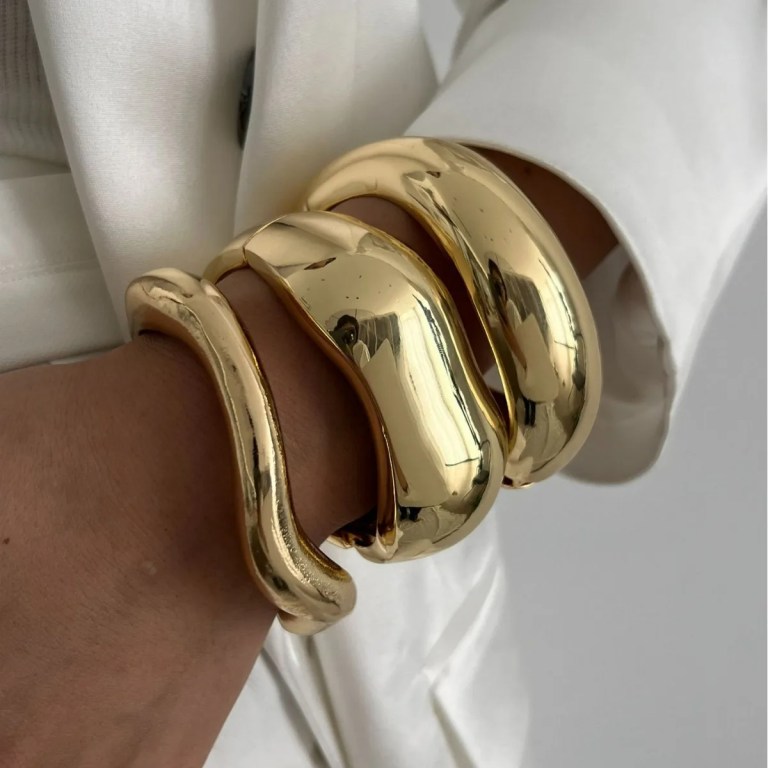 DIAZI Vintage Wide Cuff Bangles 3