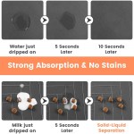 Pet Feeding Mat-Absorbent Pet Placemat for Food and Water Bowl 2