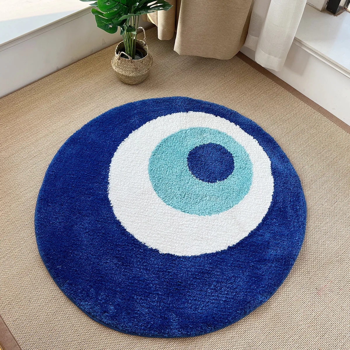 Evil Eye Minimalist Tufted Mat Rug 1