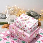 12pcs Santa Claus Snowman Christmas Wrapping Paper 2