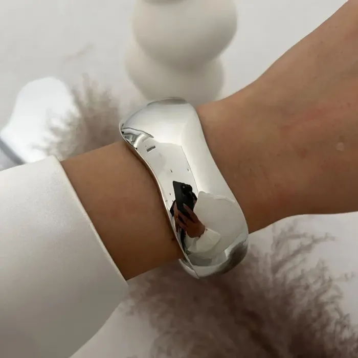 DIAZI Vintage Wide Cuff Bangles 5