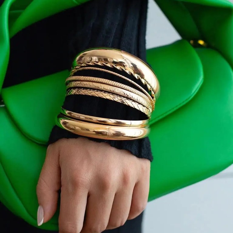 DIAZI Multilayer Vintage Wide Bangles 1