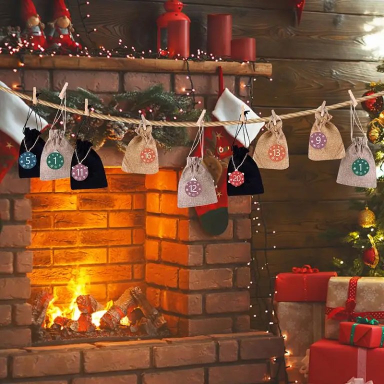 Make Your Own Christmas Advent Bags 2