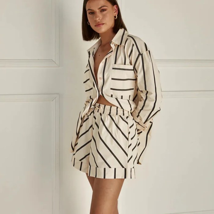 women's horigan striped lounge set Women's Horigan Striped Lounge Set