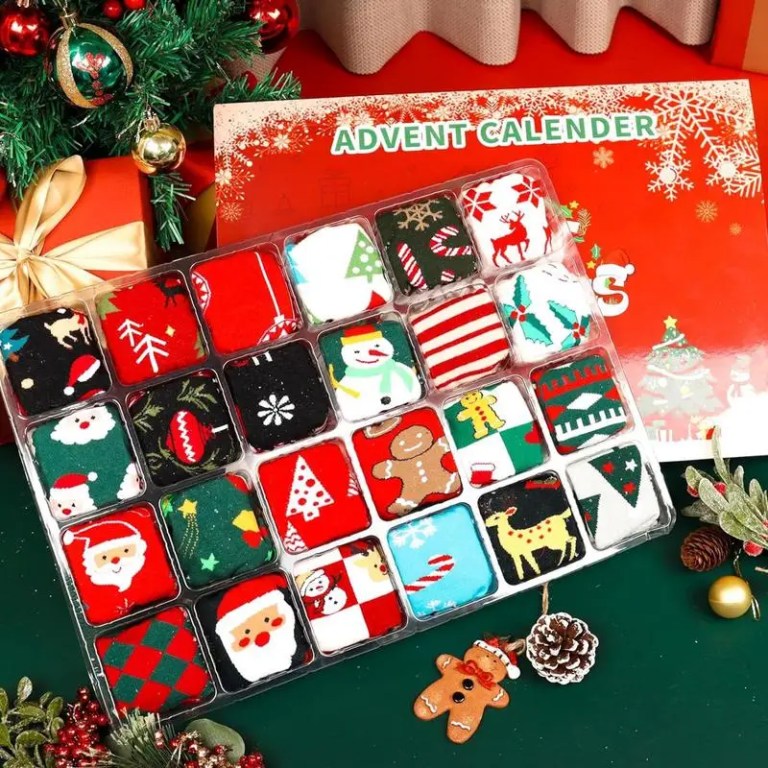 Christmas Socks for every Day in December Advent Calendar 24 Days Countdown 3