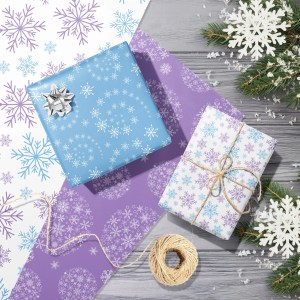 12pcs snowflake christmas wrapping paper 12pcs Snowflake Christmas Wrapping Paper 4