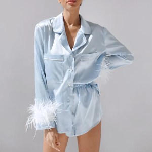 Bridal Feather Pyjama Set Bridal Feather Pyjama Set