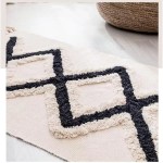 boho natural farmhouse tufted accent rug with tassels Boho Natural Farmhouse Tufted Accent Rug with Tassels 4