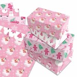 12pcs Santa Claus Snowman Christmas Wrapping Paper 5