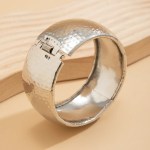 DIAZI Exaggerated Punk Irregular Wide Cuff Bangle 3