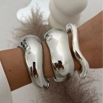 DIAZI Vintage Wide Cuff Bangles 4