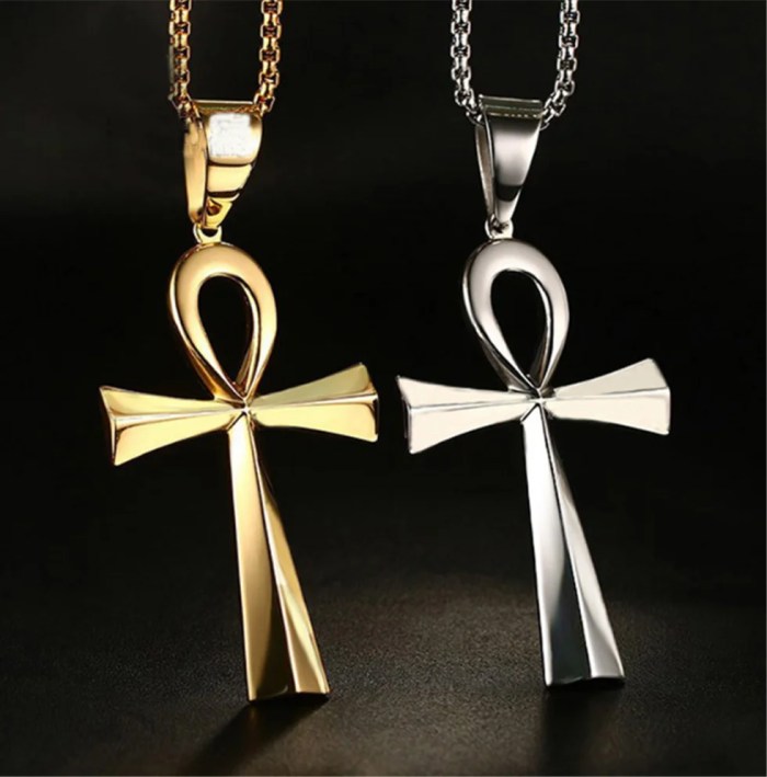 stainless steel egyptian life pendant necklace bracelet gift set Stainless Steel Egyptian Life Pendant Necklace Bracelet Gift Set 4
