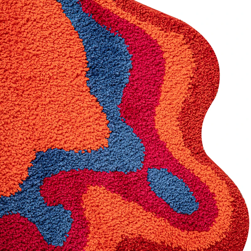 70s Retro Psychedelic Groovy Tufted Rug 6