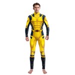 Superhero Wolverine Deadpool Cosplay Halloween Party Bodysuit Superhero Wolverine Deadpool Cosplay Halloween Party Bodysuit