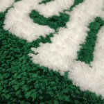 love yourself green heart fluffy rug mat Love Yourself Green Heart Fluffy Rug Mat 3