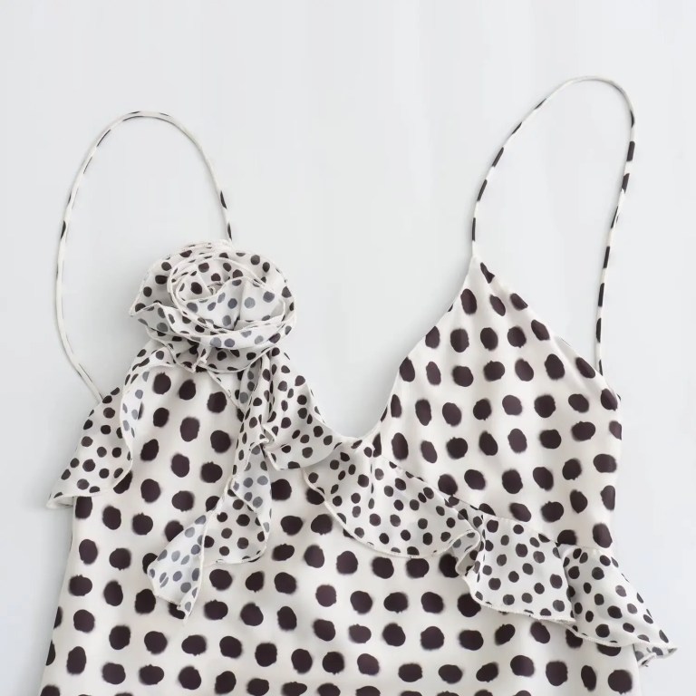 must have polka dot ruffle dress woman flower slip maxi dresses for women satin backless long dress women summer party dresses woman Must Have Polka Dot Ruffle Dress - Woman Flower Slip Maxi Dresses for Women Satin Backless Long Dress Women Summer Party Dresses Woman 2