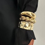 DIAZI Bohemian Wide Cuff Bangles 1