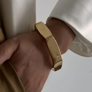 DIAZI LUXETIC Irregular Geometric Metal Cuff Bangles 3