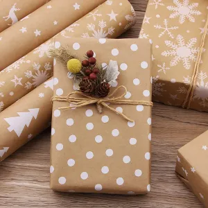 1PCs 44x100cm Single-sided Merry Christmas Party Gifts Wrapping Paper 1
