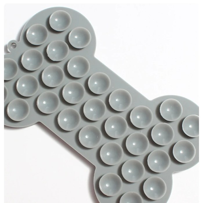 bone shape silicone licking slow food feeding pad for dogs lickmat Bone Shape Silicone Licking Slow Food Feeding Pad for Dogs - Lickmat 3