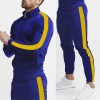 2024 cross-border Europe, America, autumn and winter new casual men’s sports suit color matching men’s clothing 2024 cross-border Europe, America, autumn and winter new casual men’s sports suit color matching men’s clothing