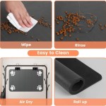Pet Feeding Mat-Absorbent Pet Placemat for Food and Water Bowl 4