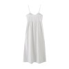 women's summer palm white backless camisole dress Women's Summer Palm White backless camisole dress 2