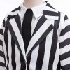 Kids Beetle Juice Striped Costume Halloween Dress Up Party 4