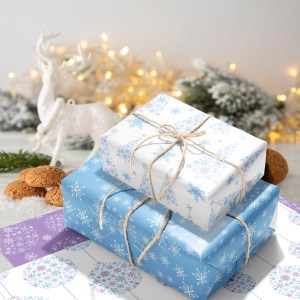 12pcs snowflake christmas wrapping paper 12pcs Snowflake Christmas Wrapping Paper 3