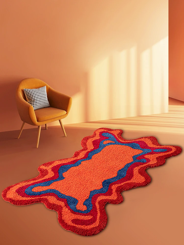 70s Retro Psychedelic Groovy Tufted Rug 1