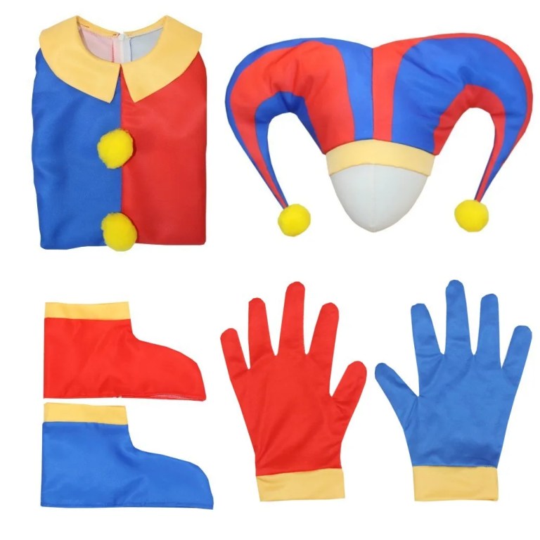 The Amazing Pomni Digital Circus Jumpsuit Halloween Costume